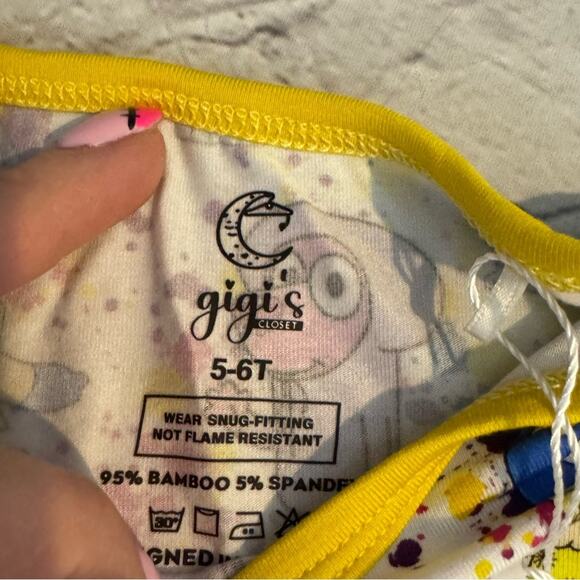 Gigi’s Closet Bluey Inside Out Emotions Bamboo Short Sleeve Set - Picture 2 of 4